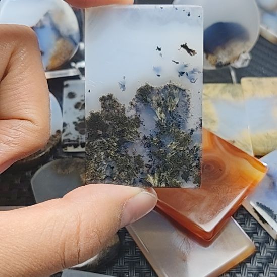 蜜***糖玛瑙/玉髓未镶嵌颈饰