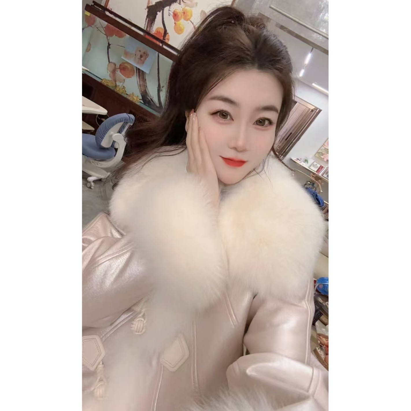 『珠光仙子H』新款简约设计款百搭时尚款休闲鹅绒服0259