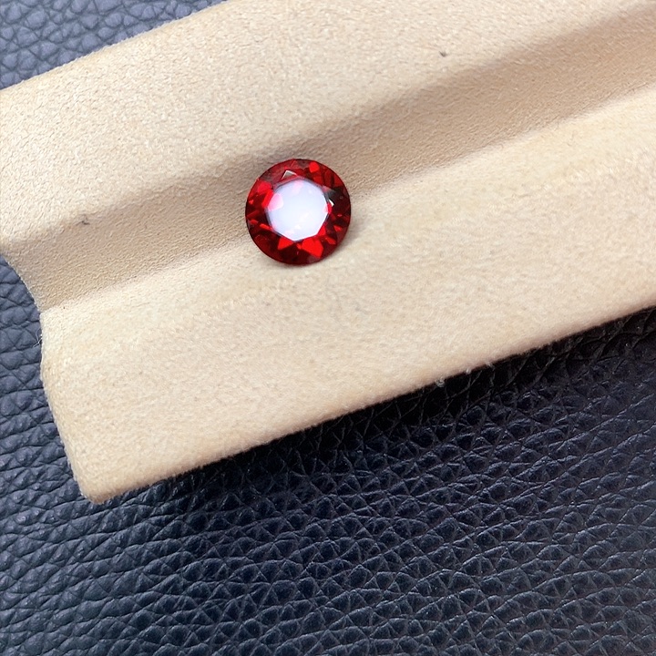 石榴石戒指银S925镶嵌天然