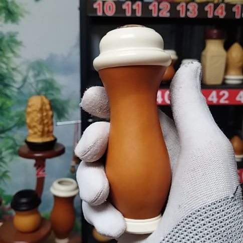 半***僧本长倒载镶嵌葫芦密胺螺丝口盖牛角蒙心送食勾