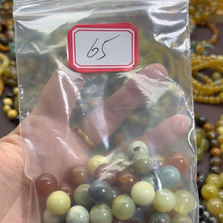 未镶嵌蛇纹石玉手链