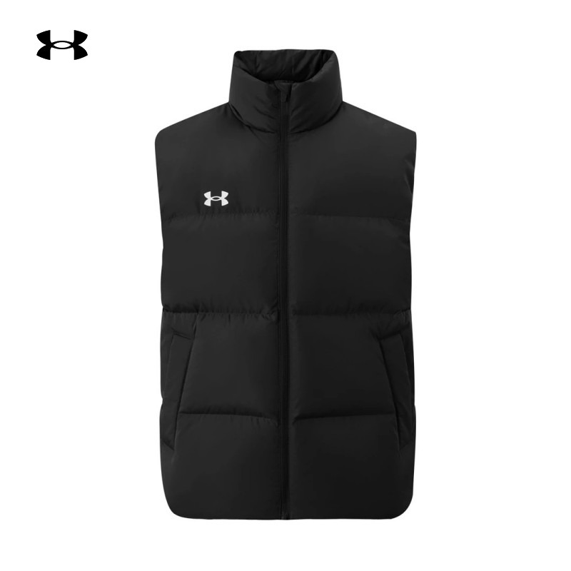 UA安德玛保暖羽绒马甲男装女装冬季情侣运动休闲上衣日常通勤外套