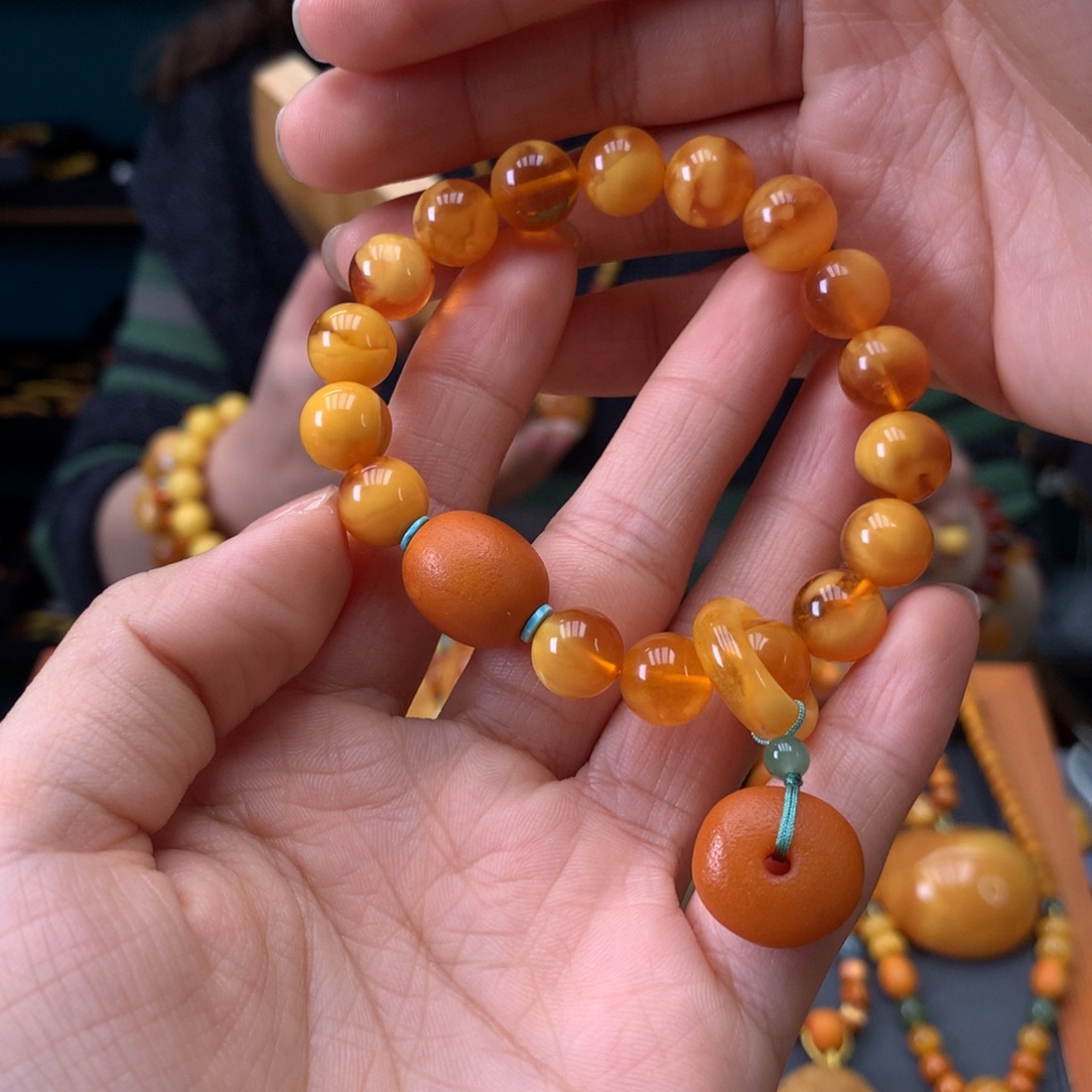 蜜蜡未镶嵌手串天然