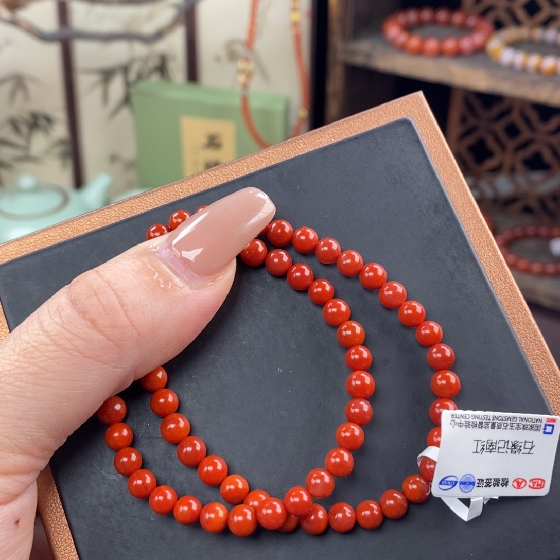 该***该南红玛瑙未镶嵌手链