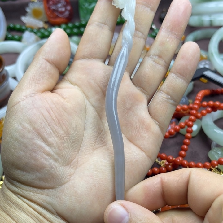 和田玉未镶嵌发饰