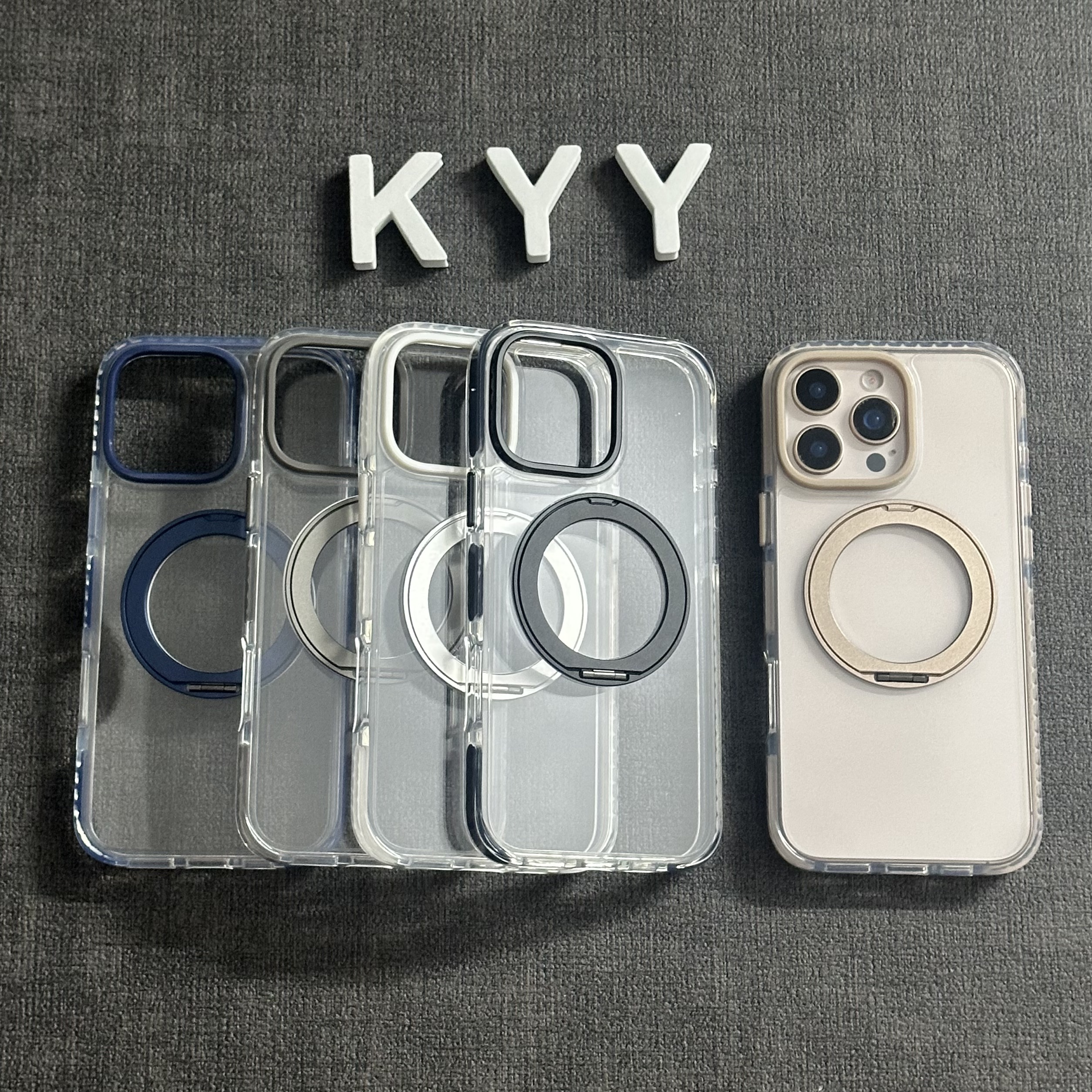 简约高级感旋转磁吸支架iPhone16promax手机壳适用苹果17/15/14男