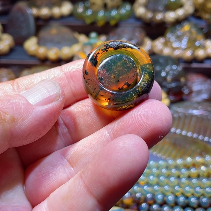 琥珀手链未镶嵌天然