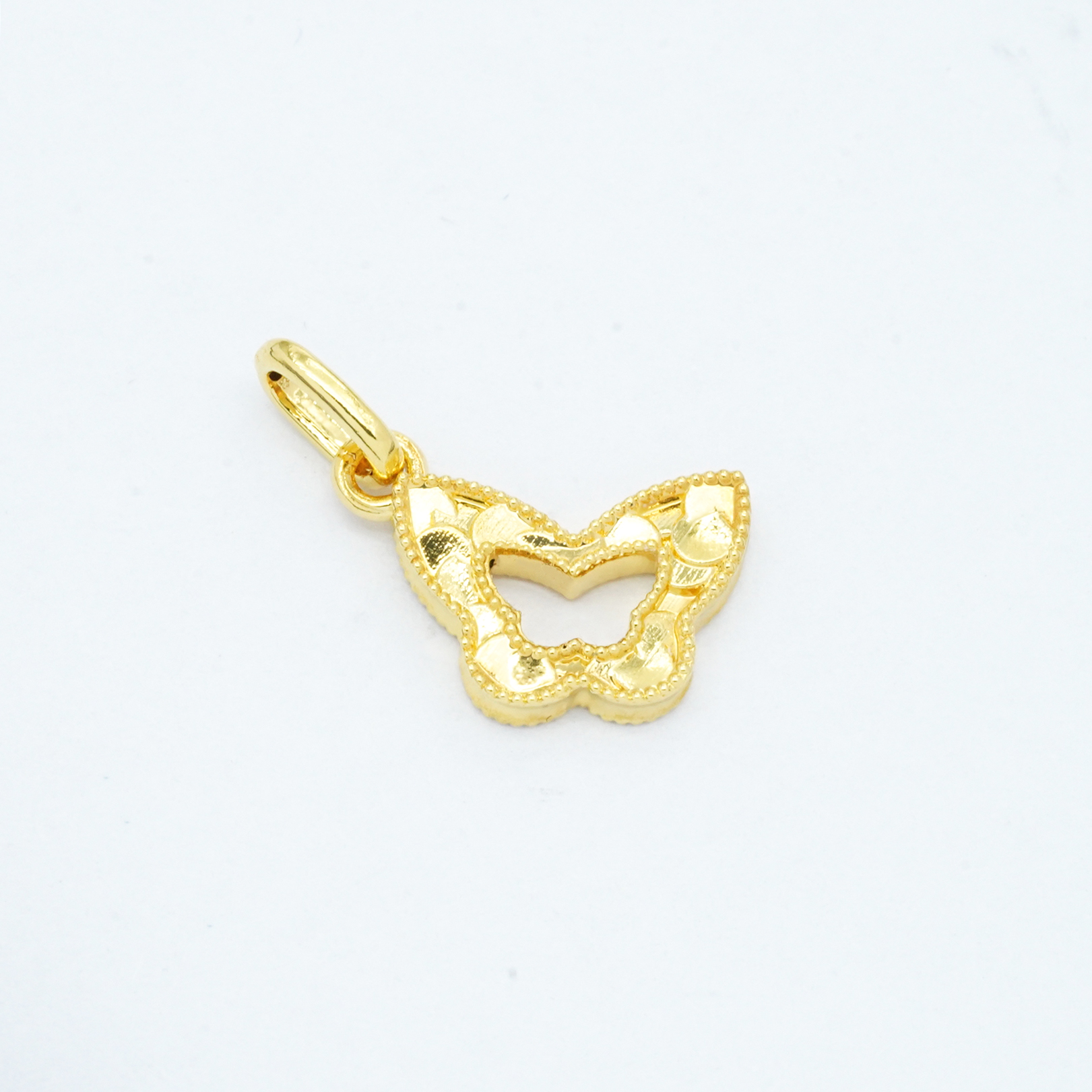 18k金碎冰冰小蝴蝶配件  约8.7mm*13.5mm【QL07248】