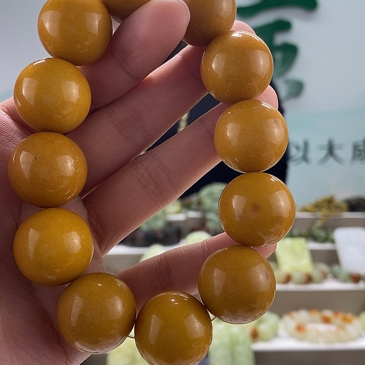 蛇纹石玉手链未镶嵌