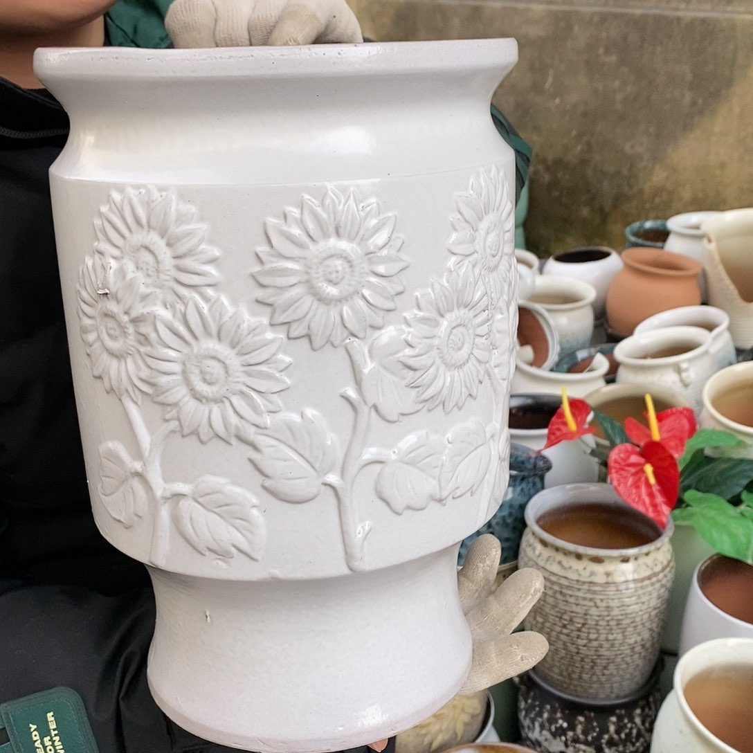 紫砂花盆正品口20高31