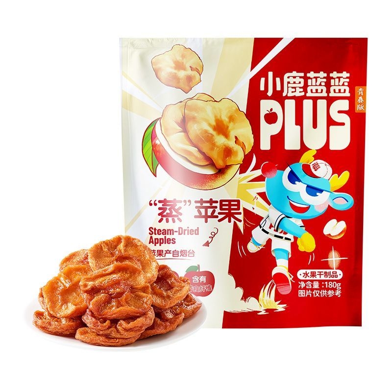 小鹿蓝蓝plus蒸苹果果干