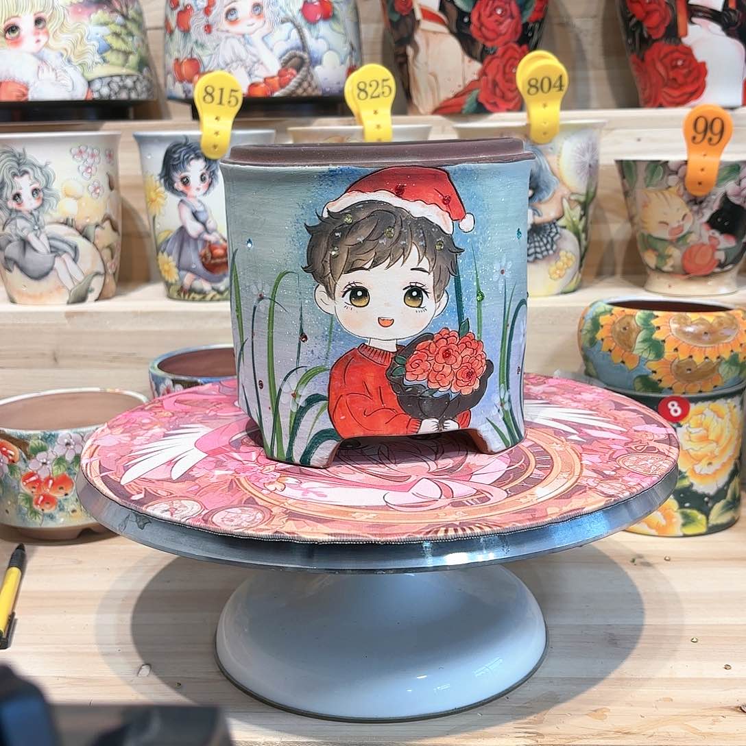 紫砂花盆手工花盆默认微瑕13/14微瑕