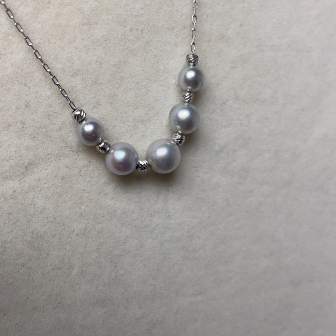 项链海水珍珠银S925镶嵌