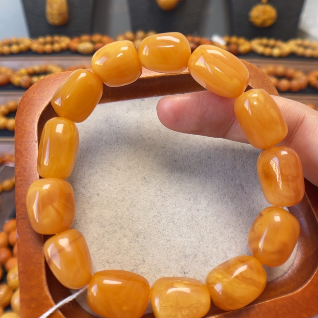 蜜蜡未镶嵌手串蜜蜡