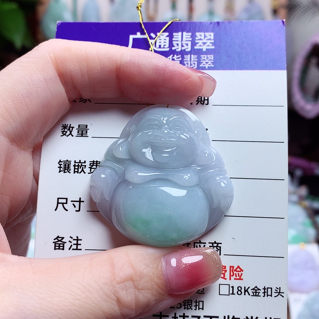 颈饰未镶嵌翡翠佛公05