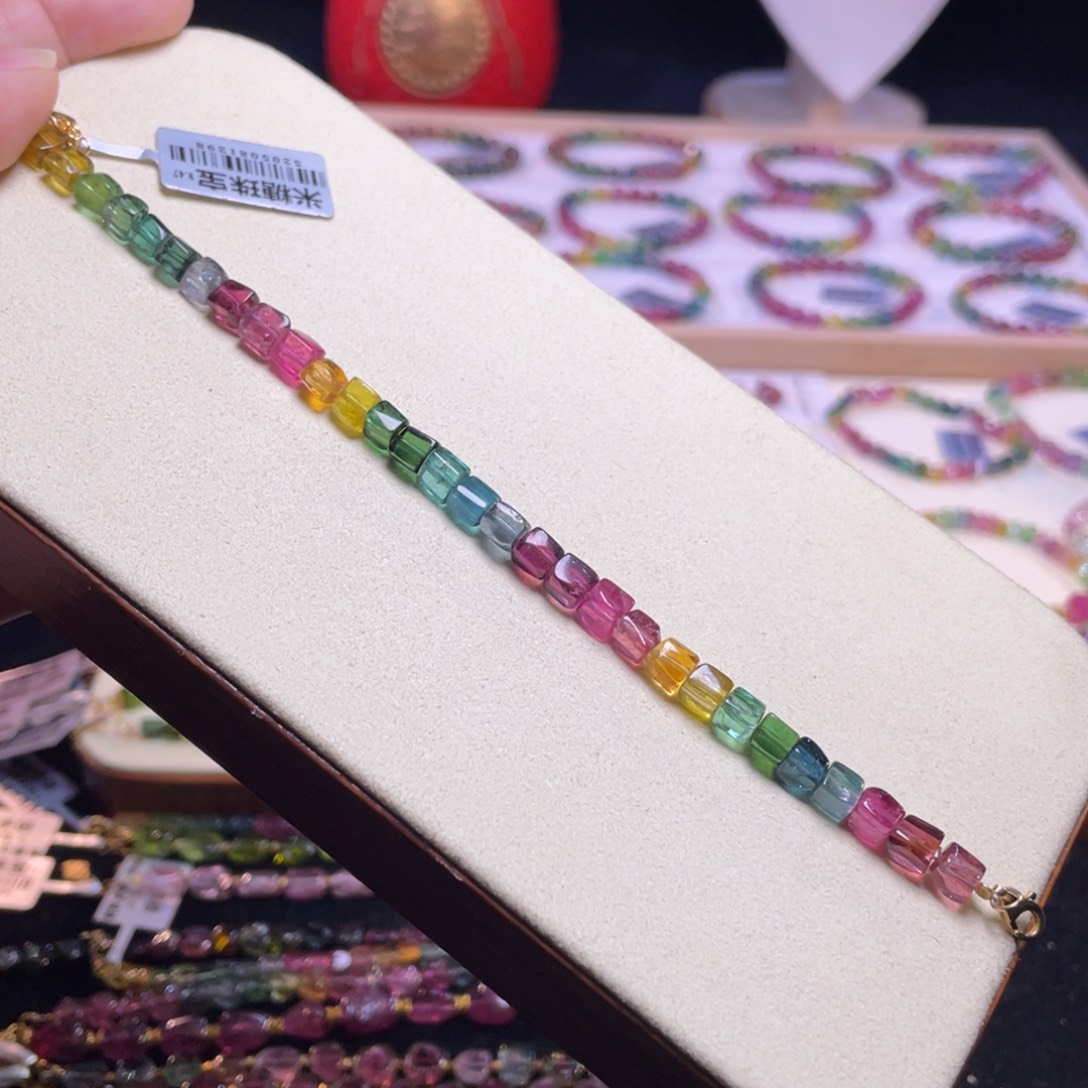 未镶嵌碧玺手链A8碧玺手链