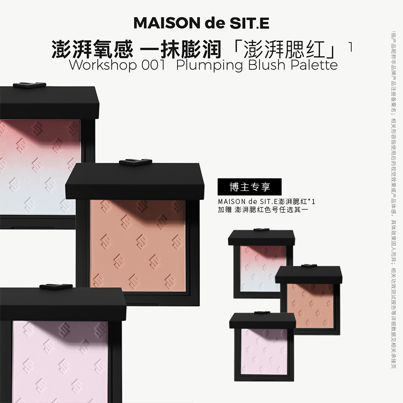 MAISON de SIT.E面彩腮红盘澎湃腮红买赠腮红自然敏肌适用 达人