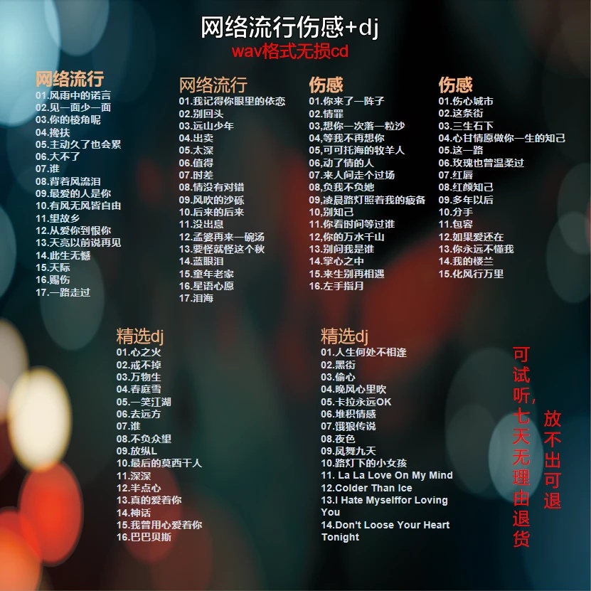 新店抖音伤感dj无损cd体验装
