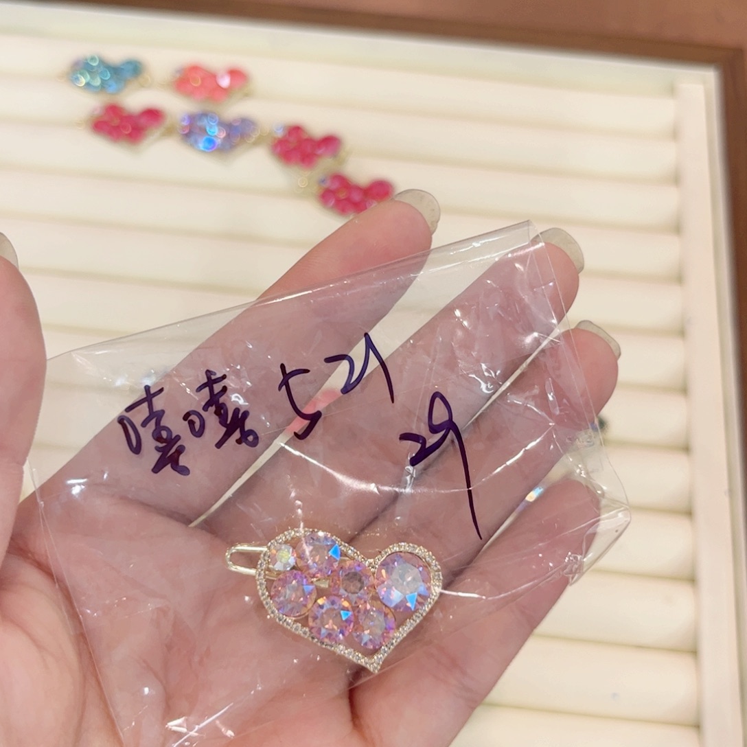 爱心扣夹发饰可爱