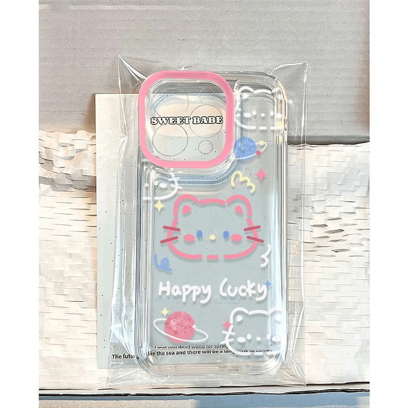 夏日线条凯蒂猫适用苹果16PROMAX手机壳iPhone15软壳14全包13潮款