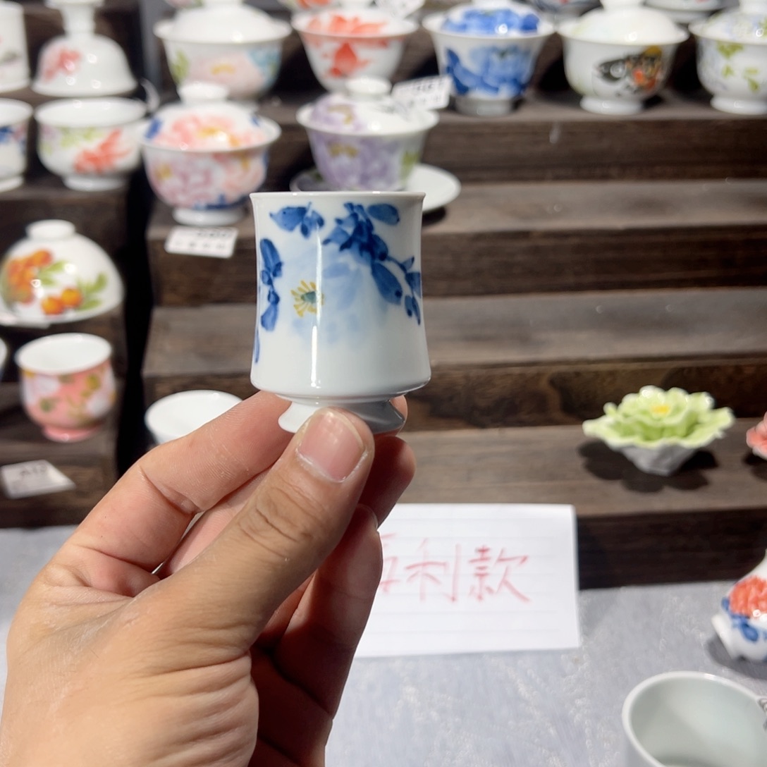 景德镇手工手绘陶瓷纯手工手绘茶杯