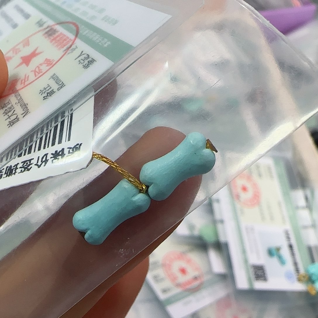 绿松石珠宝半成品未镶嵌