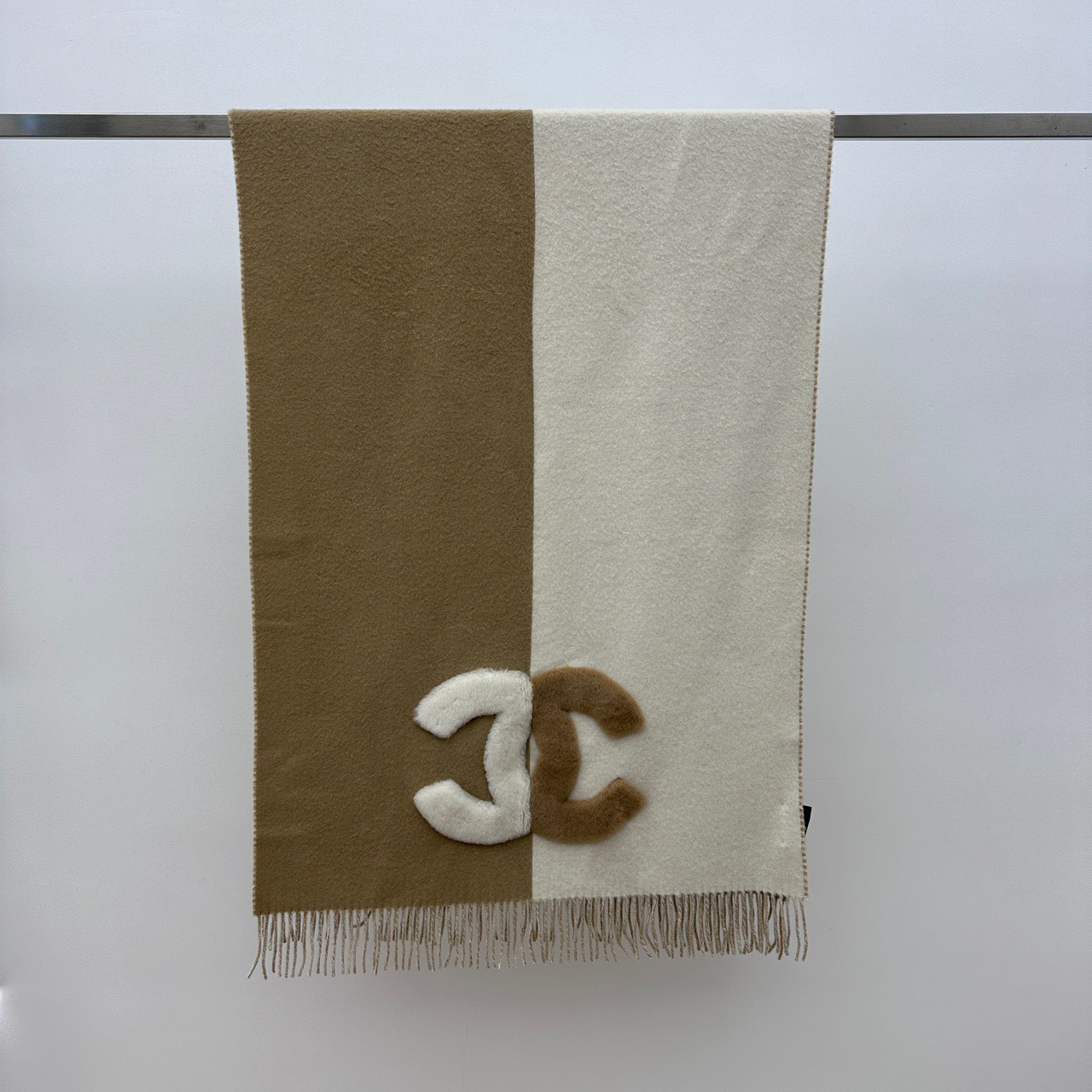 99新 Chanel/香奈儿 拼色披肩围巾 01419