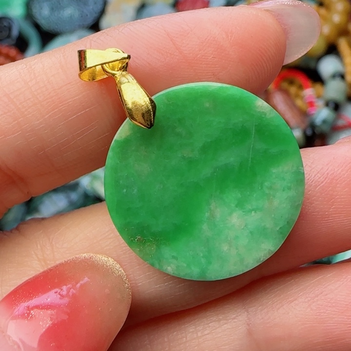 翡翠颈饰未镶嵌天然A货31