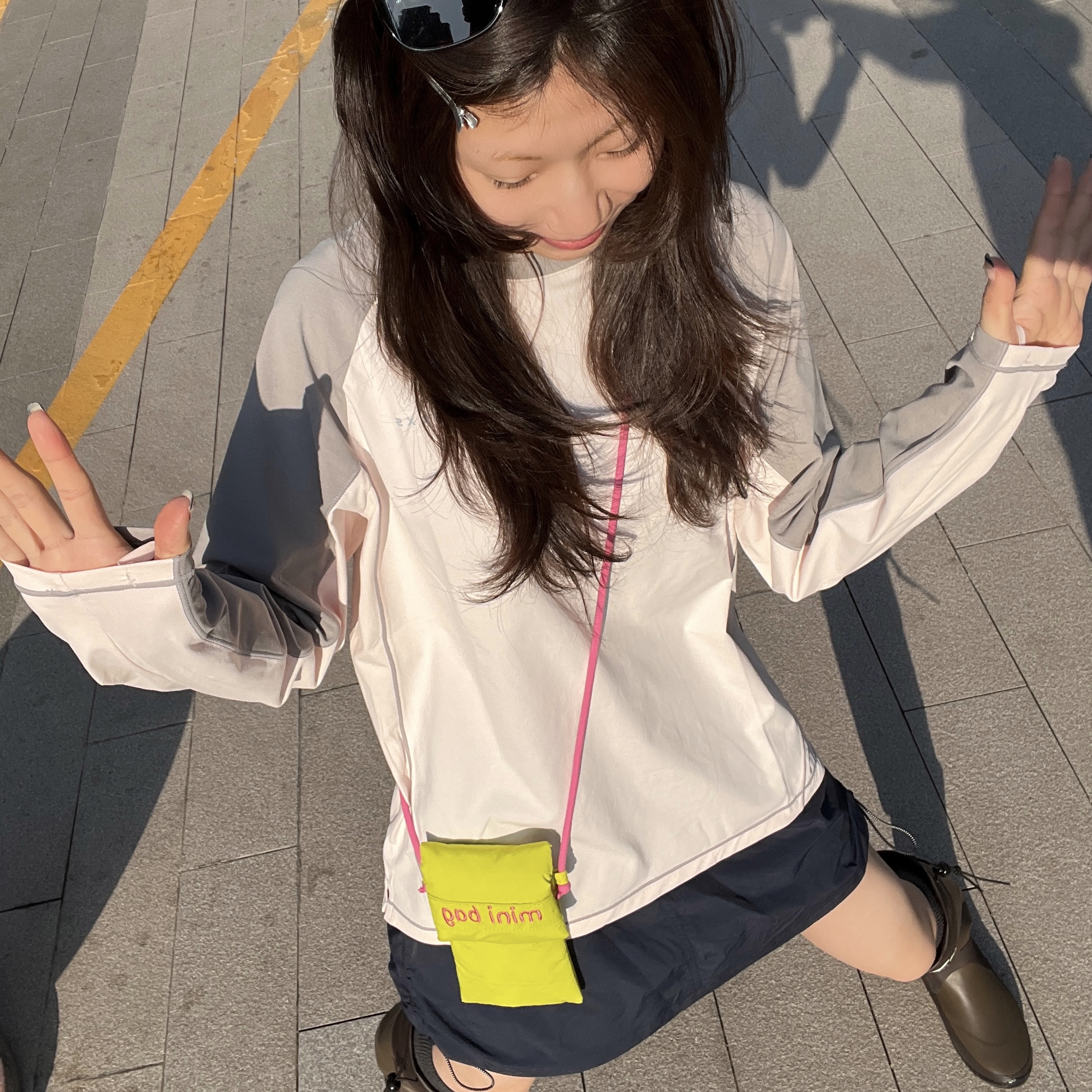 MIN SAN JIN美式拼接速干【空气短T】休闲T恤