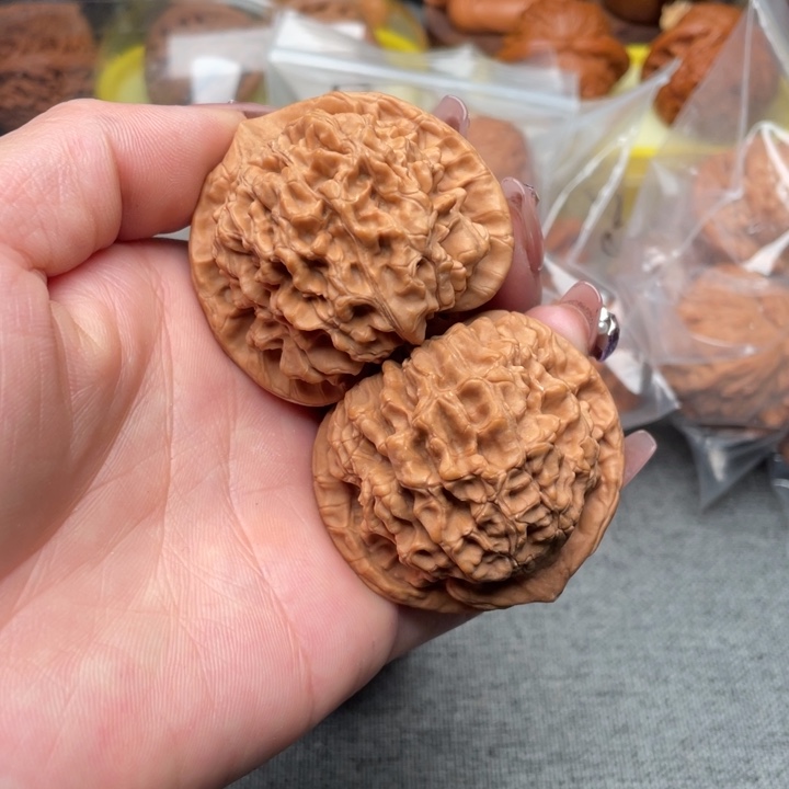 文玩核桃把件官帽47全品