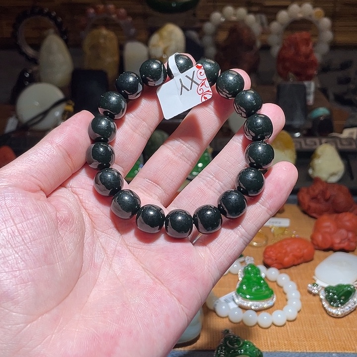 颈饰未镶嵌和田玉xy手串