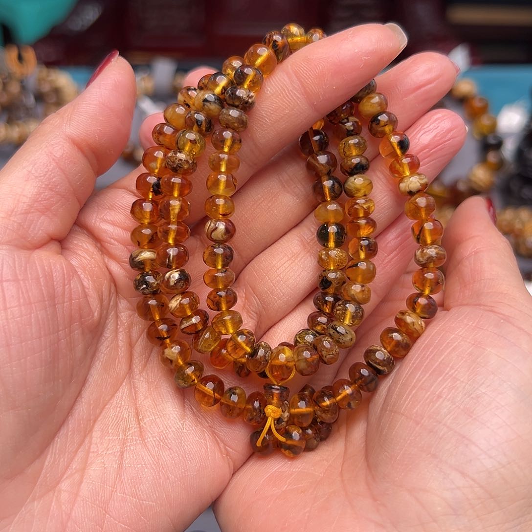 琥珀裸石未镶嵌抚顺琥珀20177七