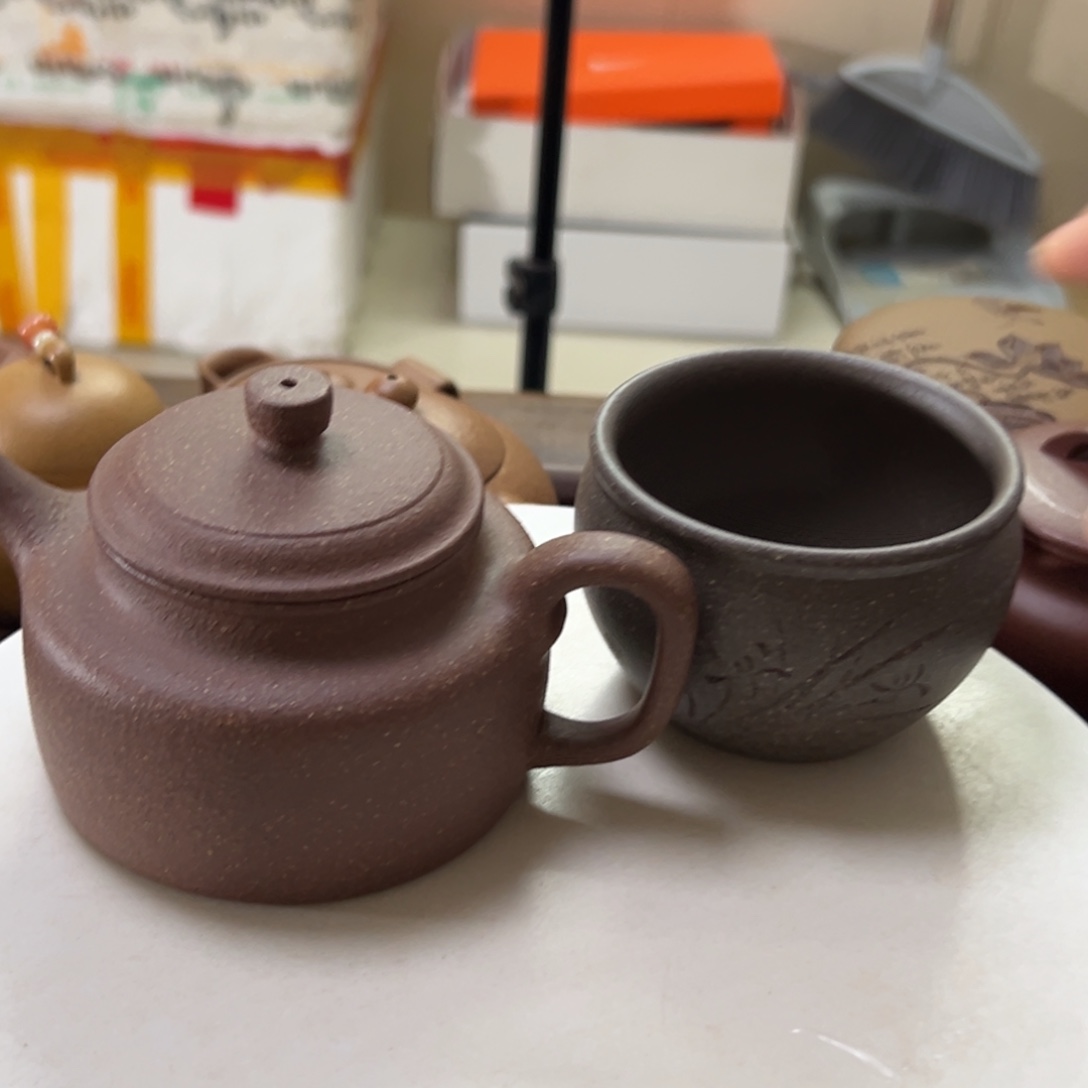故***月茶壶紫砂五彩段泥德中200