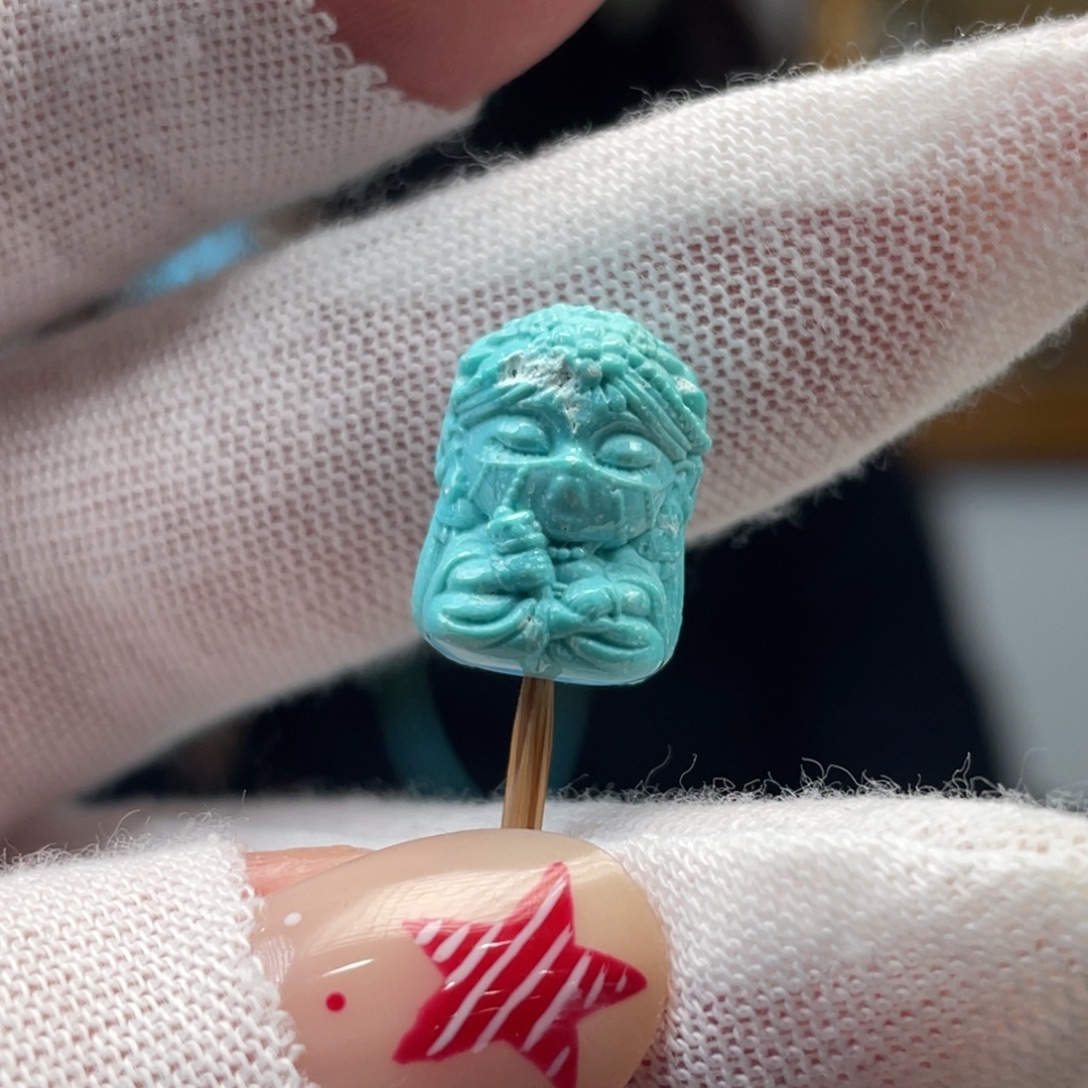 绿松石未镶嵌挂件