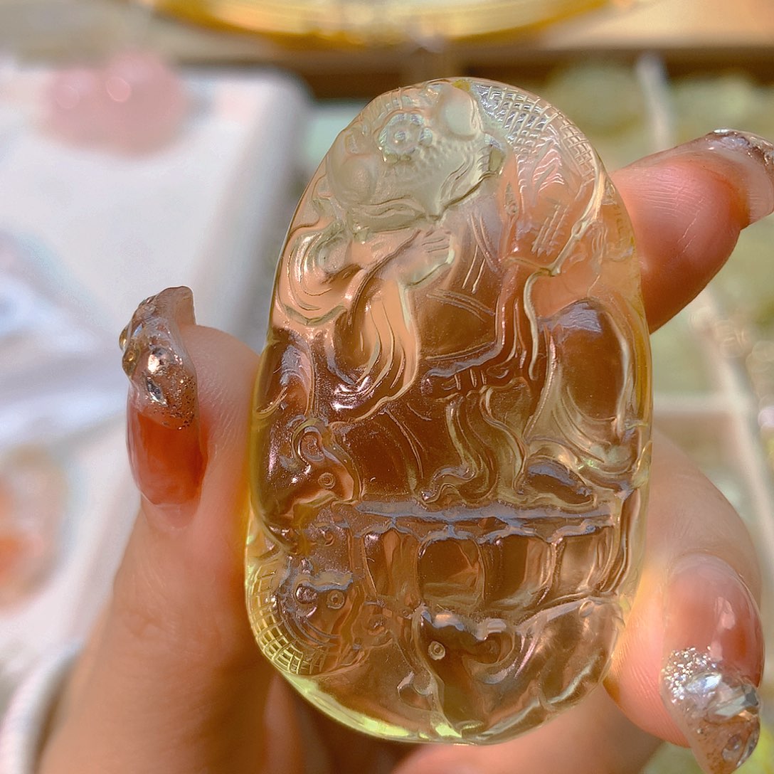 水晶吊坠(不含链)未镶嵌