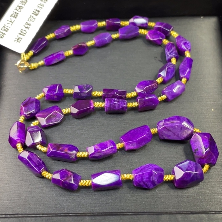 苏纪石（舒俱来）项链18K金镶嵌