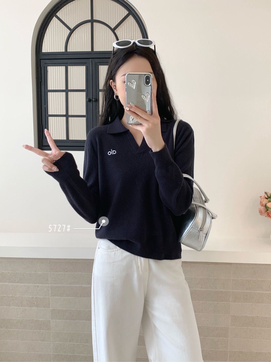 永丽家衫毛针织衫打底衫中长款厚款长袖百搭针织翻领时尚减龄简单