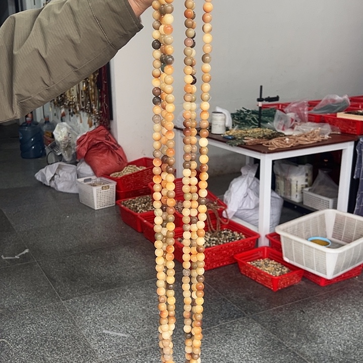 白玉菩提吊坠12圆珠