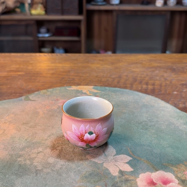 柴烧纯手工手绘陶瓷