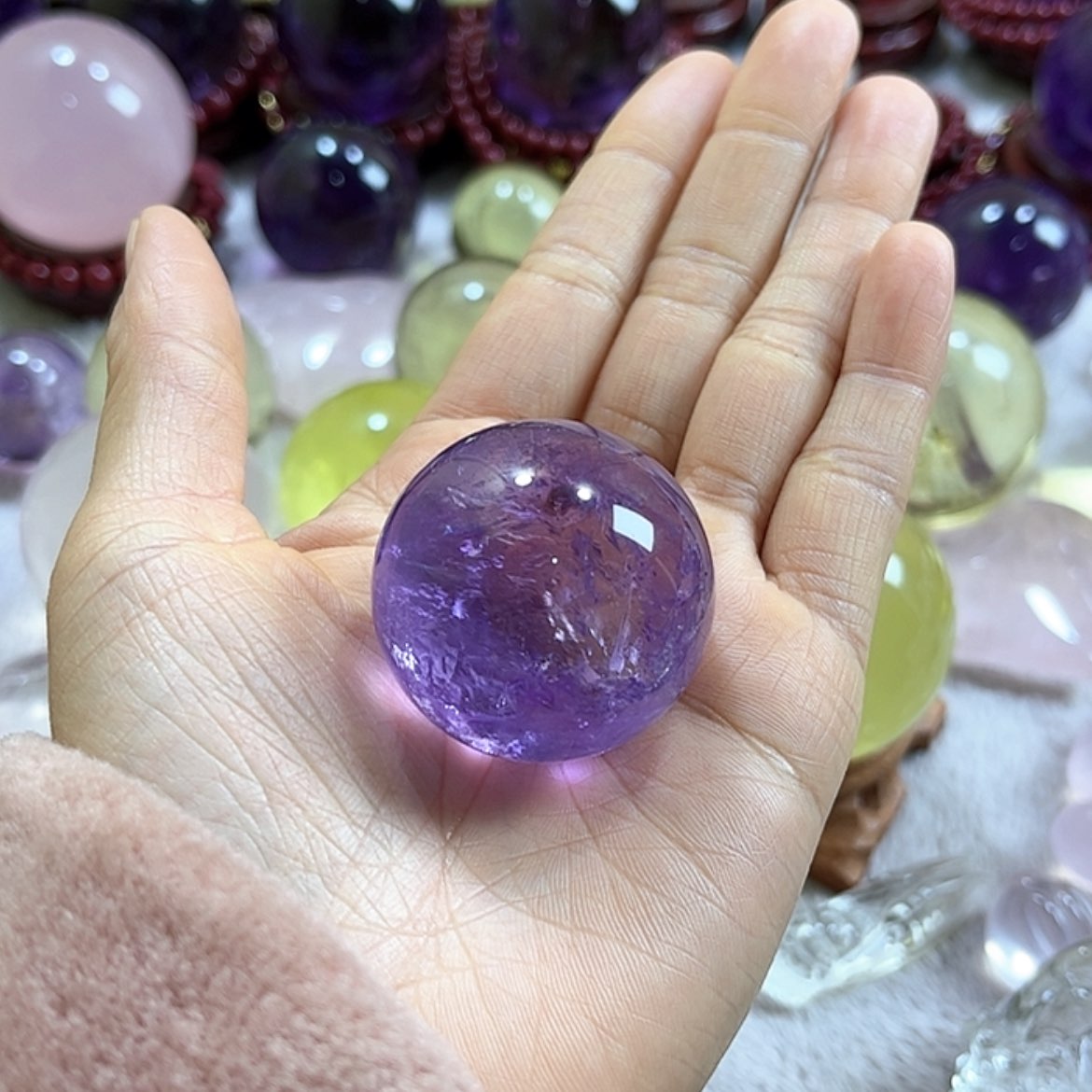 【闪购商品】水晶摆件球未镶嵌