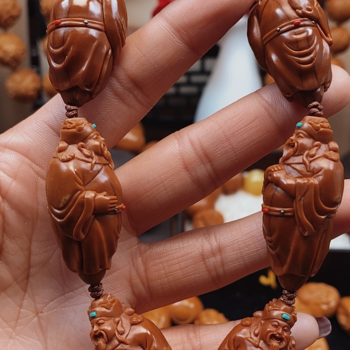 橄榄核手串/手链六福财神2.0