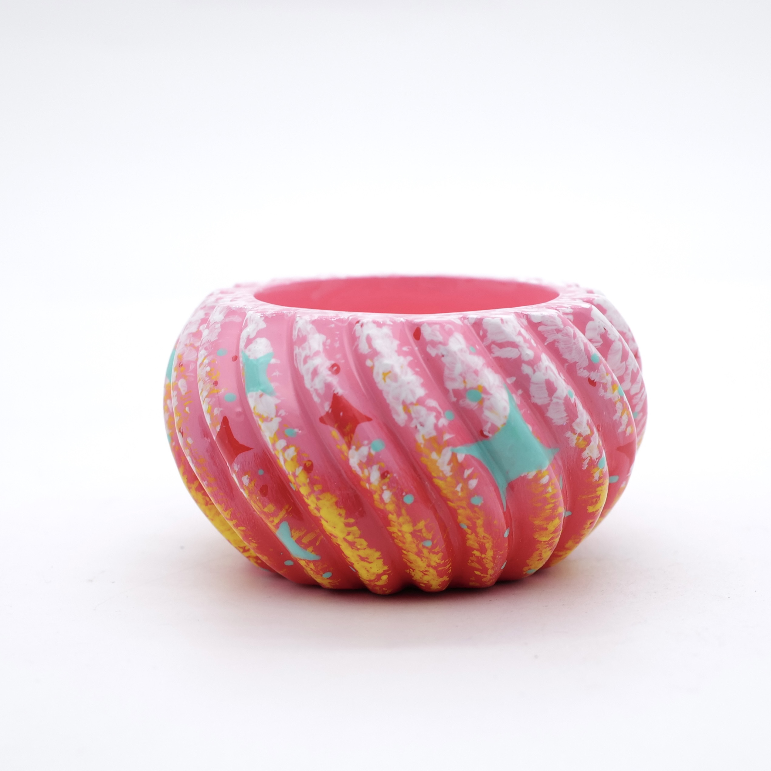 PM 王甜心花盆摆件 手工制作上色 石膏摆件 仅一件