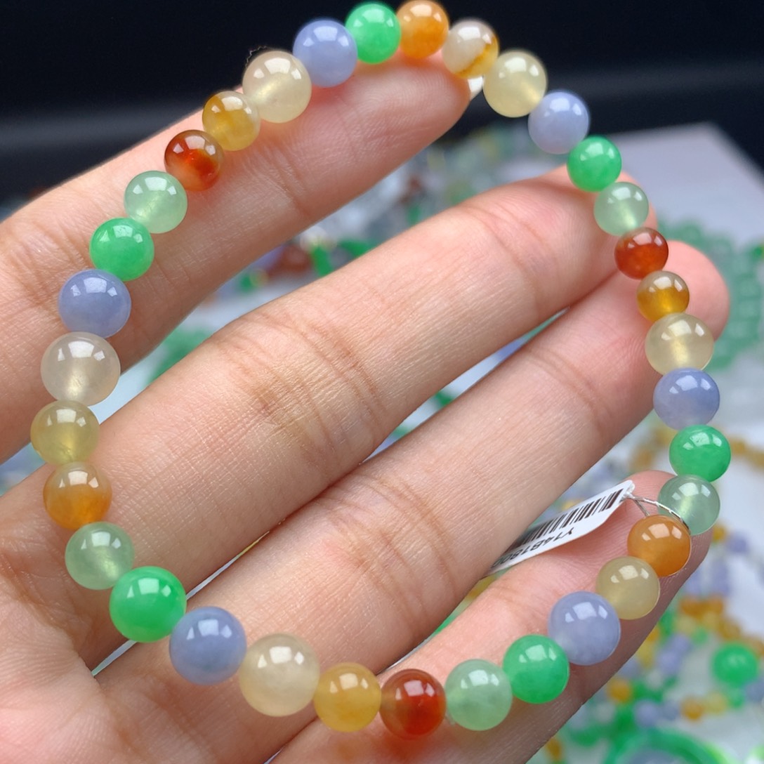 翡翠手链未镶嵌卡