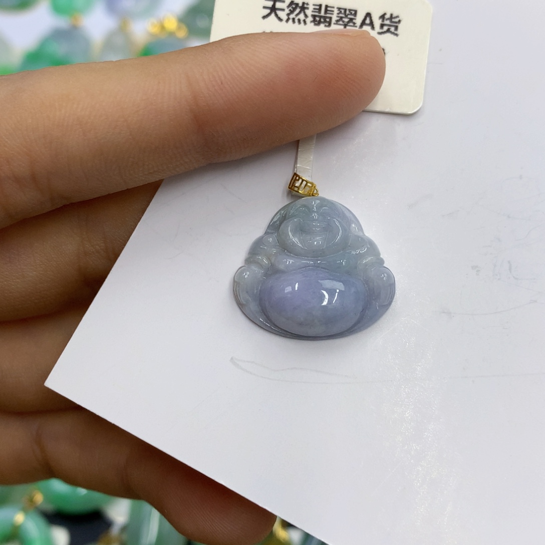 翡翠18K金镶嵌颈饰翡翠