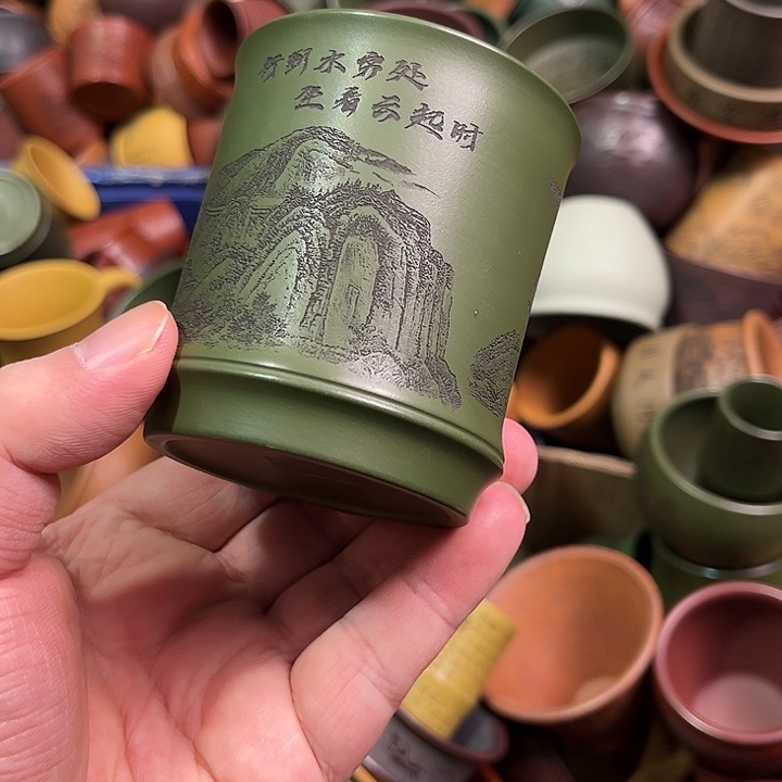 紫砂茶杯全手工紫砂主人杯