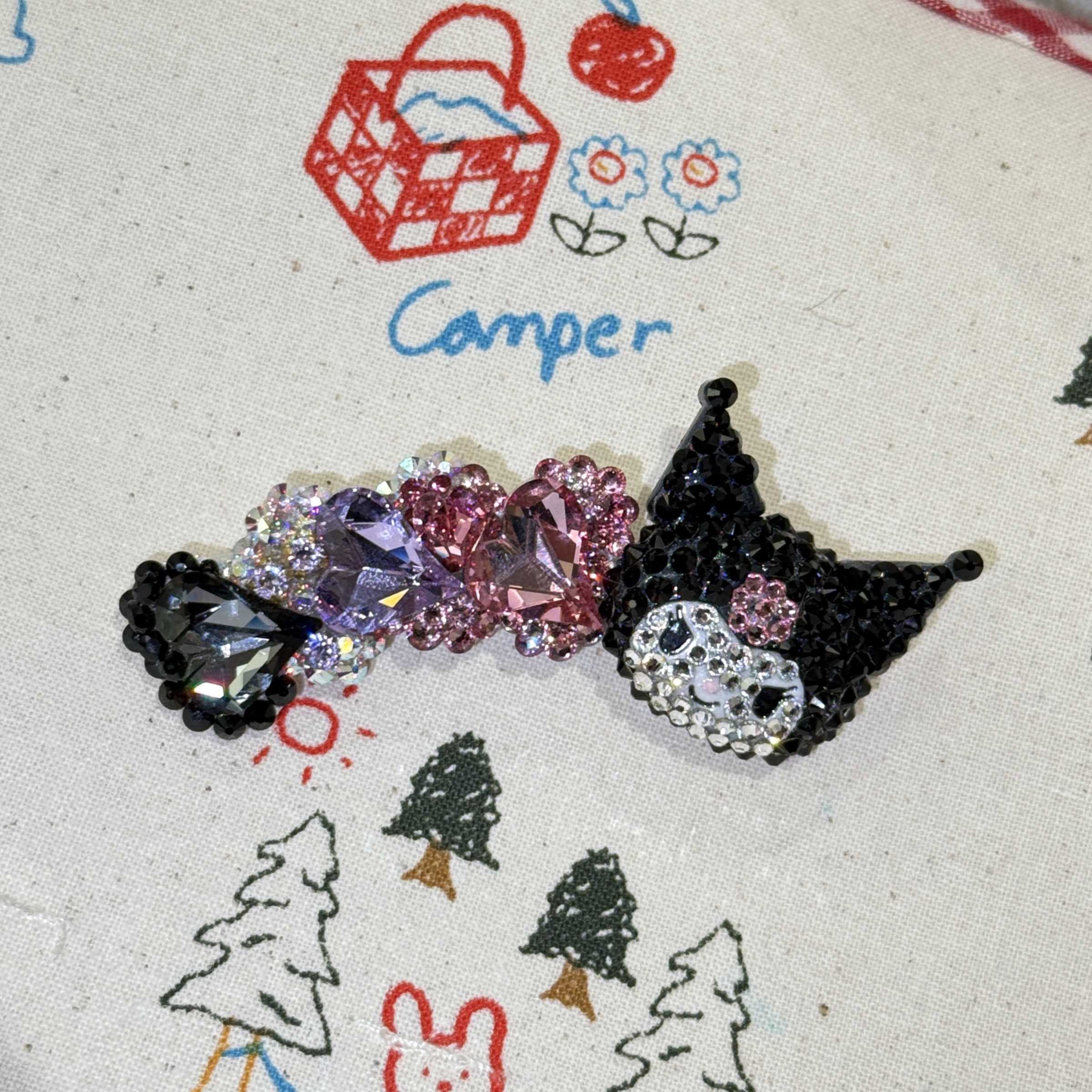 库洛米施华洛进口青蛙夹蝴蝶结发夹库洛米约克夏马尔济斯比熊