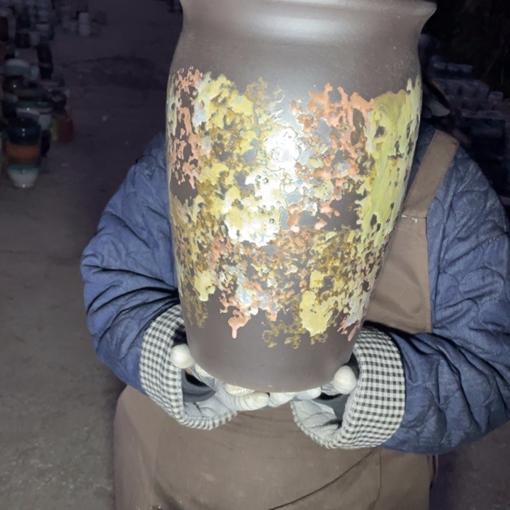 紫砂花盆口20高33正品正品