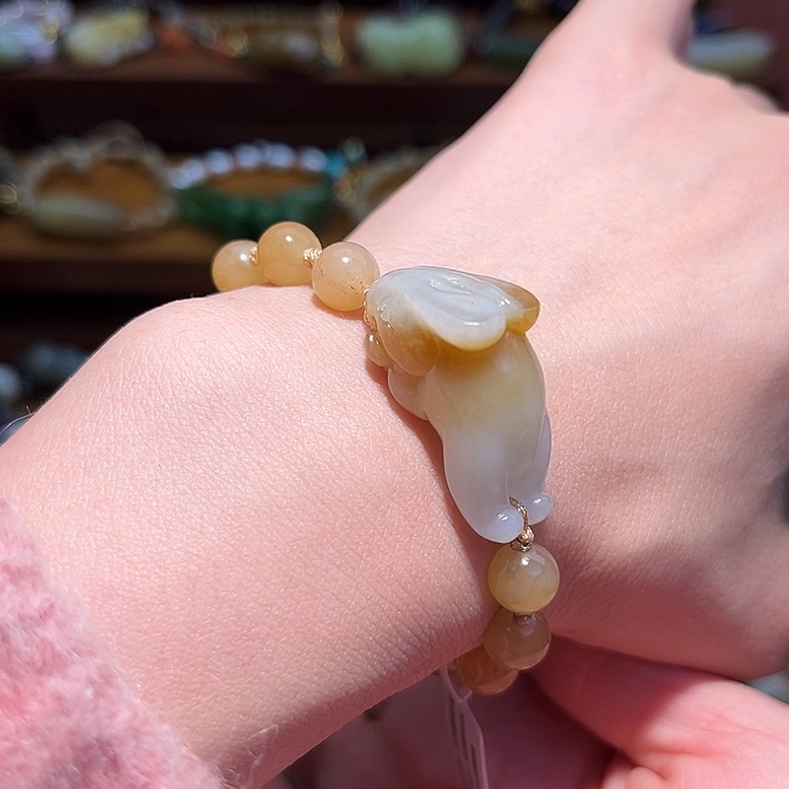 和田玉未镶嵌手链