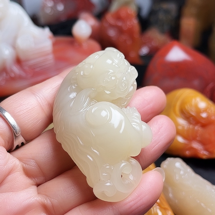 寿山石非****玥招米瑞獸