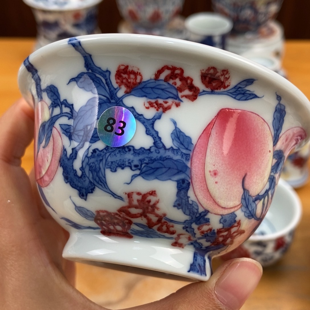 手绘现代茶具非古董